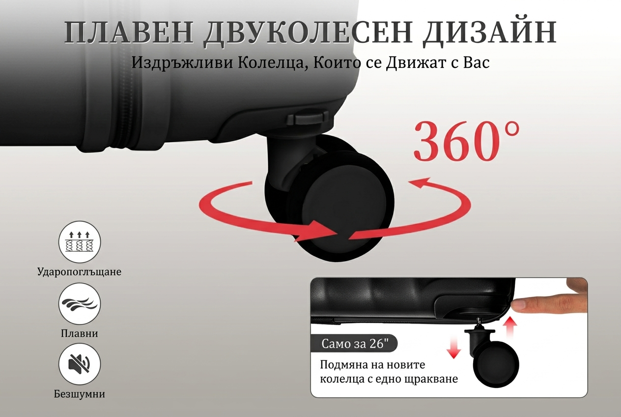 AAIVV комплект от 4 разширяеми куфара, комплект пътни куфари от ABS с двойни въртящи се колела, TSA заключване, твърда и издръжлива обвивка, комплект пътнически куфари (13/20/26/28 инча), подарък за обратно на училище. - Bild 4