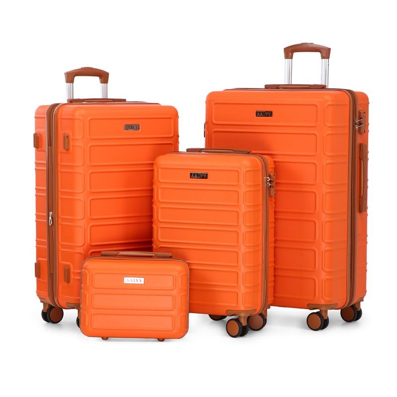 AAIVV 4 Piece Expandable Luggage Sets, ABS Travel Suitcase Set with Double Spinner Wheels, TSA Lock Hardshell Durable Traveling Bag Luggage Sets (13/20/26/28in) Gift for Back to School - Bild 3