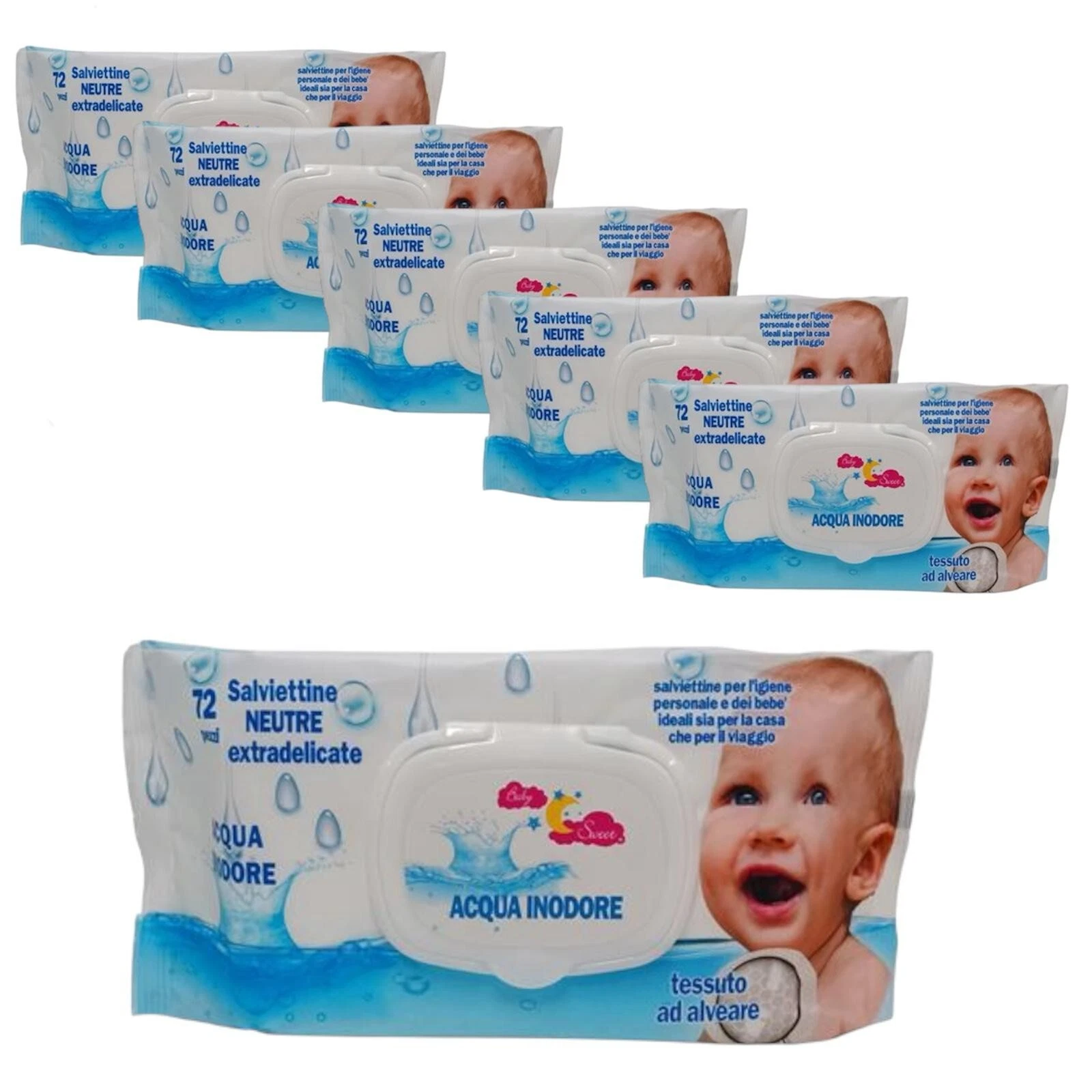 Toallitas húmedas SIN ALCOHOL, Pack24x72 ,total 1728und ,extrasuaves - Bild 2